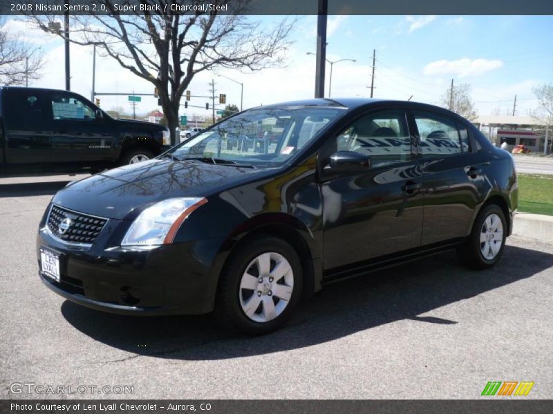 Super Black / Charcoal/Steel 2008 Nissan Sentra 2.0