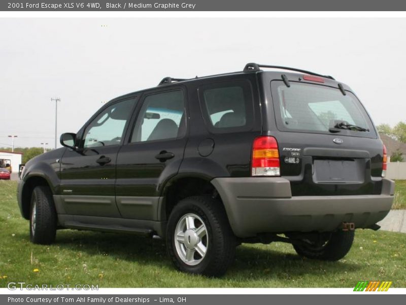 Black / Medium Graphite Grey 2001 Ford Escape XLS V6 4WD