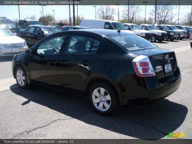 Super Black / Charcoal/Steel 2008 Nissan Sentra 2.0