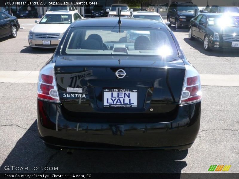 Super Black / Charcoal/Steel 2008 Nissan Sentra 2.0