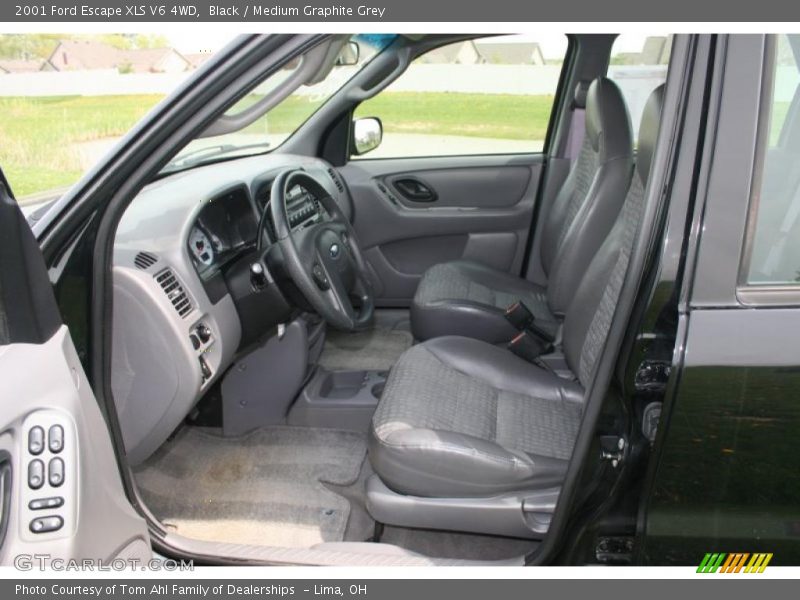 Black / Medium Graphite Grey 2001 Ford Escape XLS V6 4WD