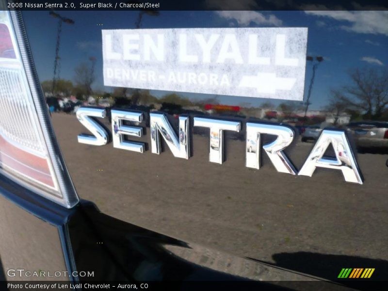 Super Black / Charcoal/Steel 2008 Nissan Sentra 2.0