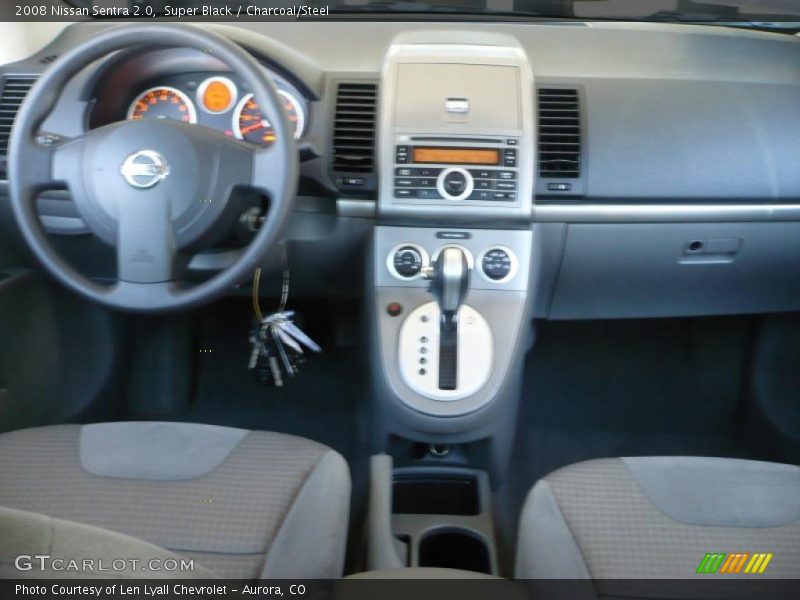 Super Black / Charcoal/Steel 2008 Nissan Sentra 2.0