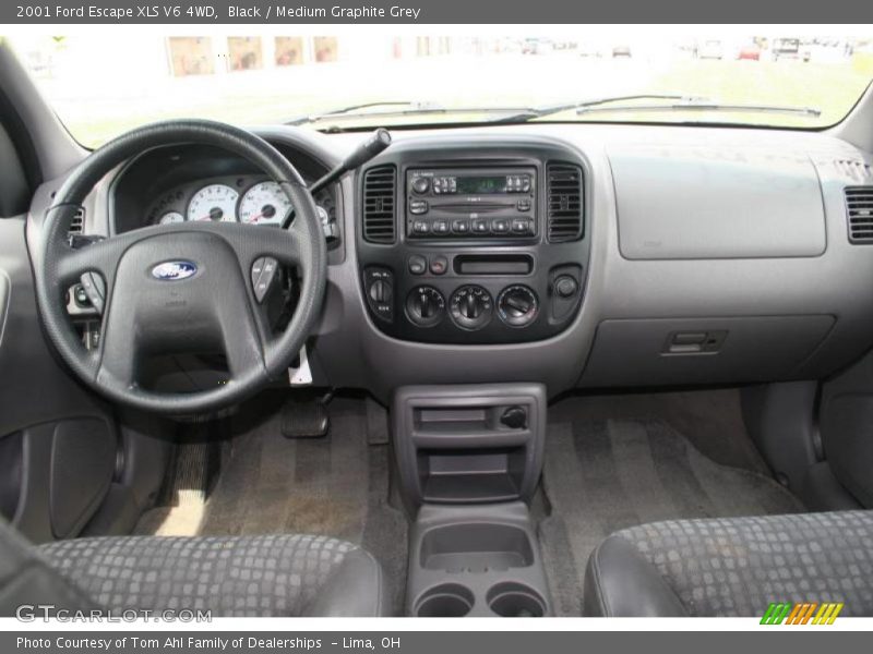 Black / Medium Graphite Grey 2001 Ford Escape XLS V6 4WD
