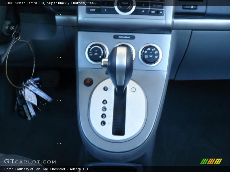 Super Black / Charcoal/Steel 2008 Nissan Sentra 2.0