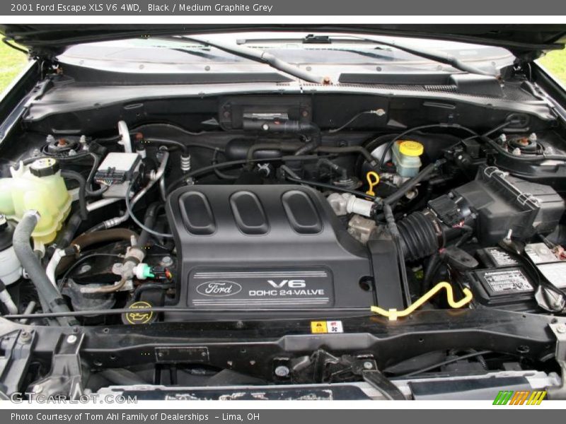 Black / Medium Graphite Grey 2001 Ford Escape XLS V6 4WD