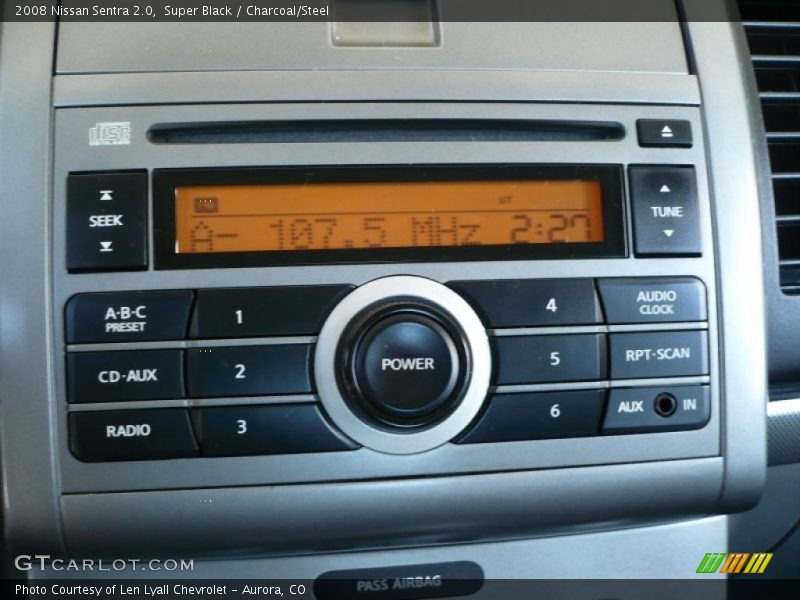 Super Black / Charcoal/Steel 2008 Nissan Sentra 2.0