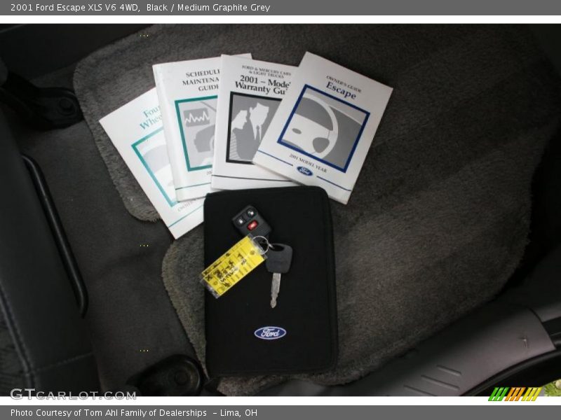 Black / Medium Graphite Grey 2001 Ford Escape XLS V6 4WD