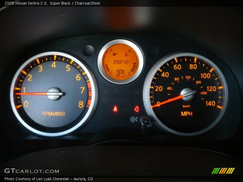 Super Black / Charcoal/Steel 2008 Nissan Sentra 2.0