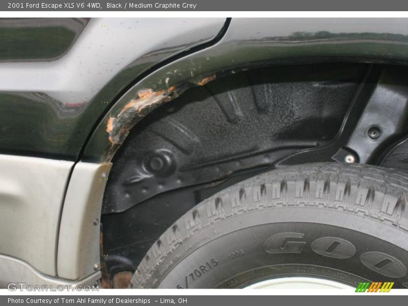 Black / Medium Graphite Grey 2001 Ford Escape XLS V6 4WD