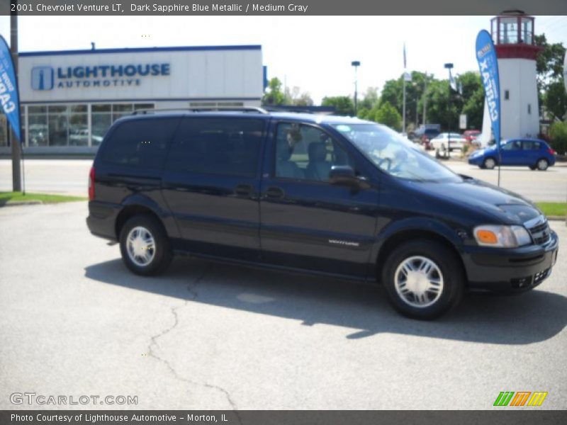 Dark Sapphire Blue Metallic / Medium Gray 2001 Chevrolet Venture LT