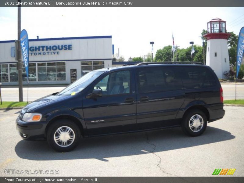 Dark Sapphire Blue Metallic / Medium Gray 2001 Chevrolet Venture LT