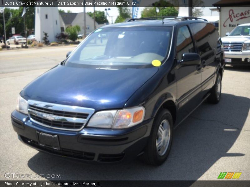 Dark Sapphire Blue Metallic / Medium Gray 2001 Chevrolet Venture LT