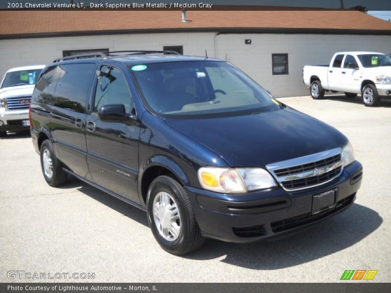 Dark Sapphire Blue Metallic / Medium Gray 2001 Chevrolet Venture LT