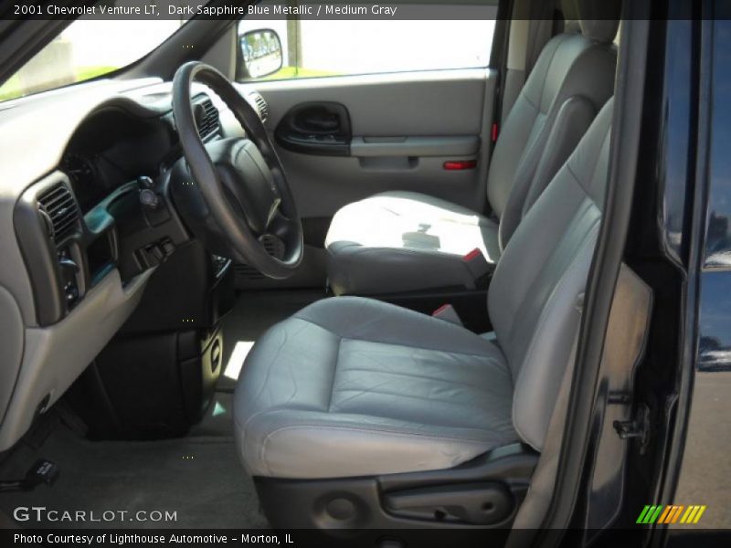 Dark Sapphire Blue Metallic / Medium Gray 2001 Chevrolet Venture LT