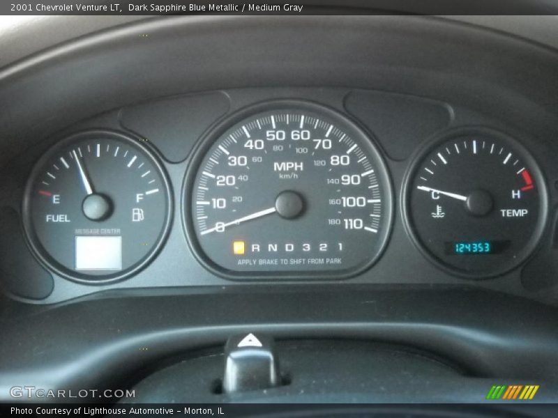 Dark Sapphire Blue Metallic / Medium Gray 2001 Chevrolet Venture LT