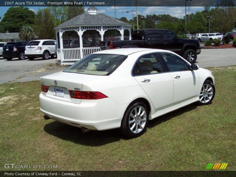 Premium White Pearl / Parchment 2007 Acura TSX Sedan