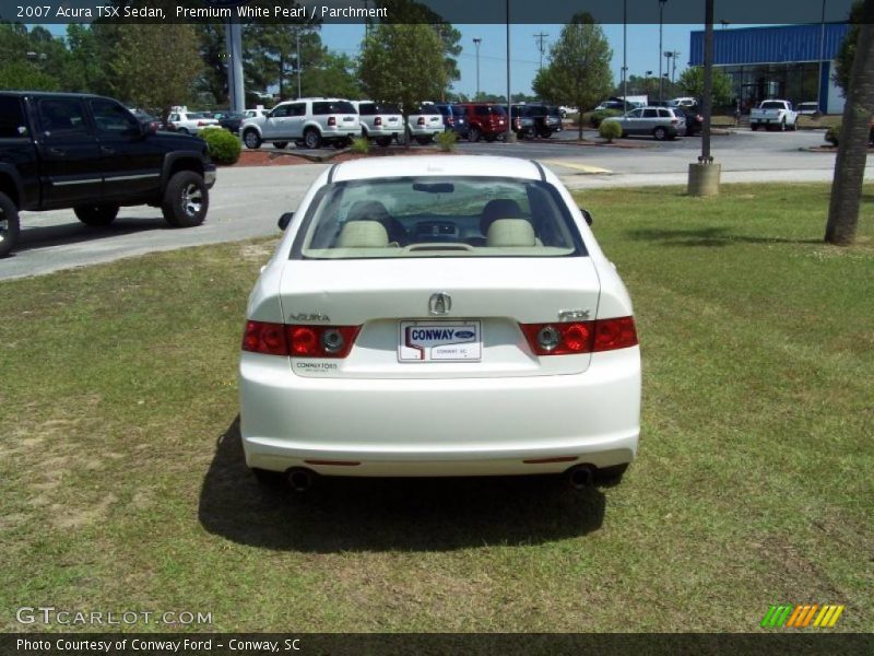 Premium White Pearl / Parchment 2007 Acura TSX Sedan