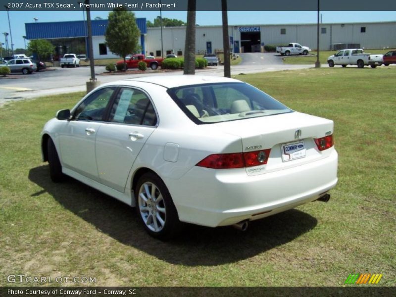 Premium White Pearl / Parchment 2007 Acura TSX Sedan