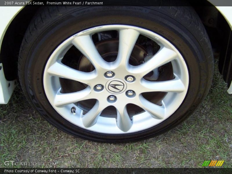 Premium White Pearl / Parchment 2007 Acura TSX Sedan