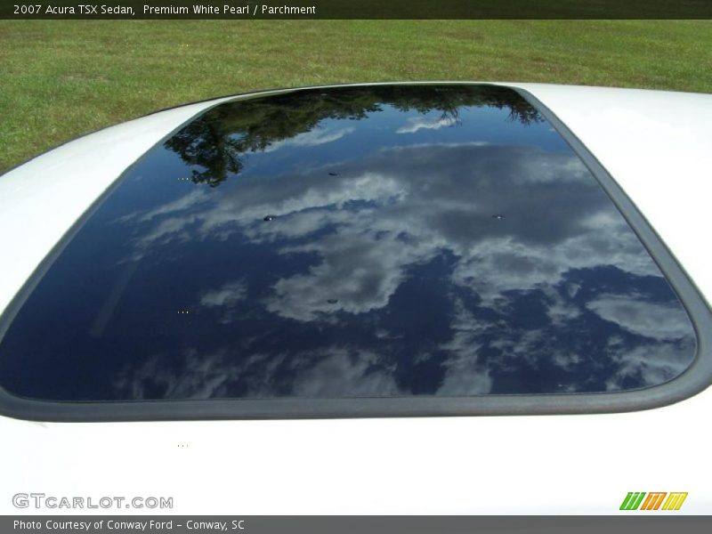 Premium White Pearl / Parchment 2007 Acura TSX Sedan