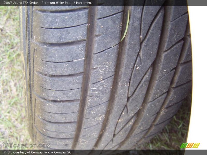 Premium White Pearl / Parchment 2007 Acura TSX Sedan