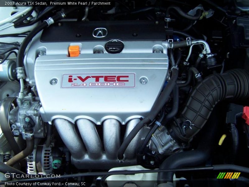 Premium White Pearl / Parchment 2007 Acura TSX Sedan