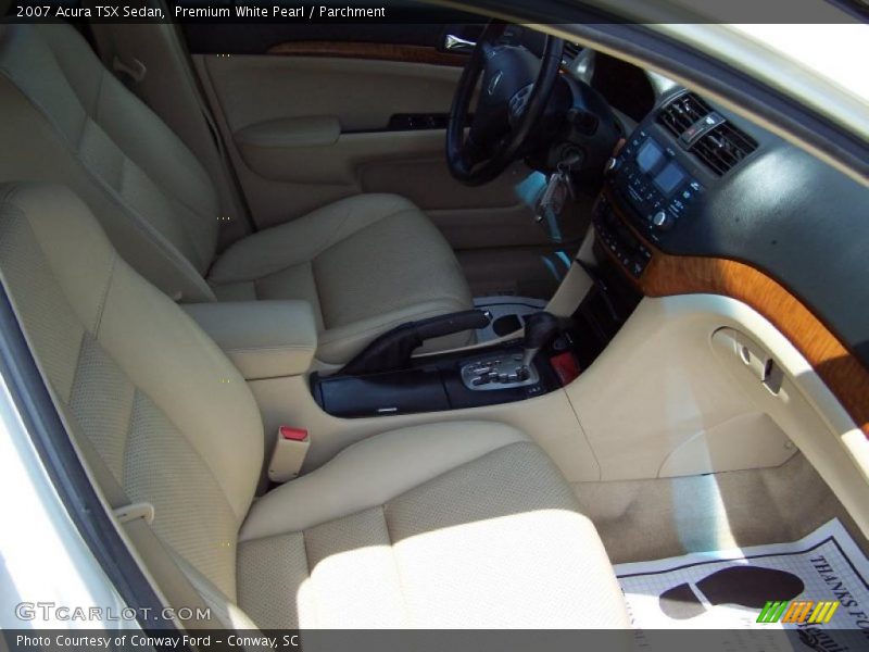 Premium White Pearl / Parchment 2007 Acura TSX Sedan
