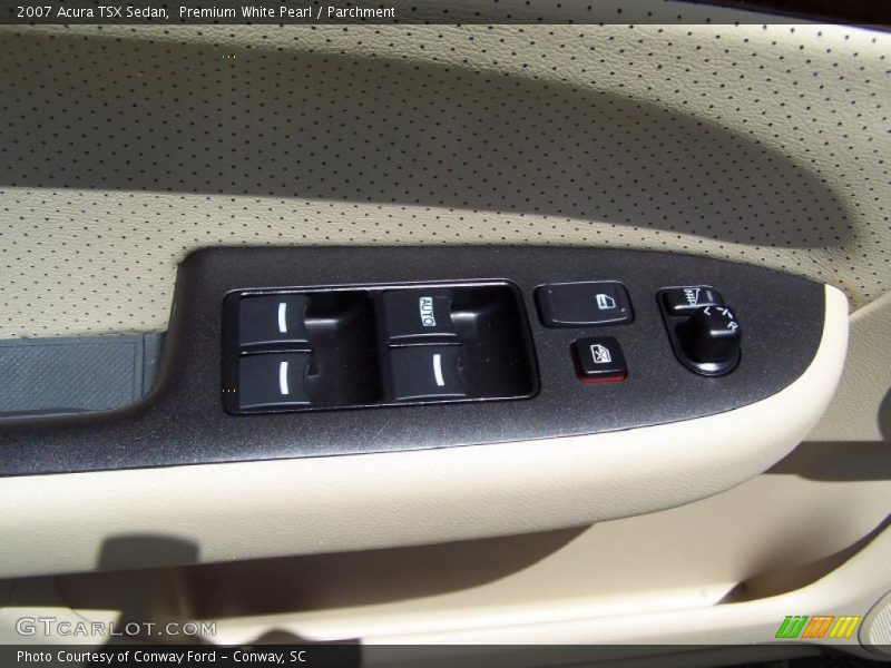 Premium White Pearl / Parchment 2007 Acura TSX Sedan
