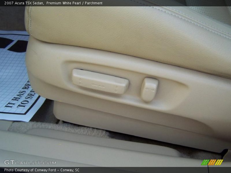 Premium White Pearl / Parchment 2007 Acura TSX Sedan