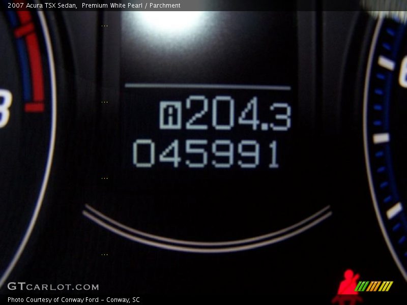 Premium White Pearl / Parchment 2007 Acura TSX Sedan