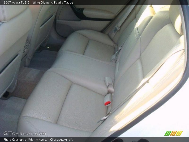 White Diamond Pearl / Taupe 2007 Acura TL 3.2