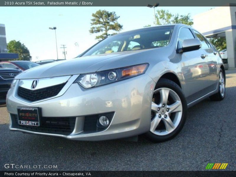 Palladium Metallic / Ebony 2010 Acura TSX Sedan