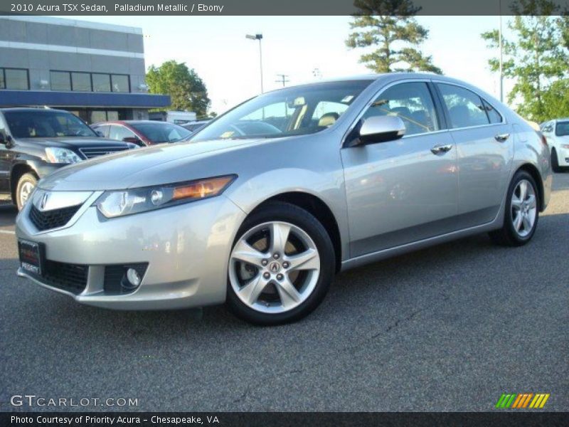 Palladium Metallic / Ebony 2010 Acura TSX Sedan