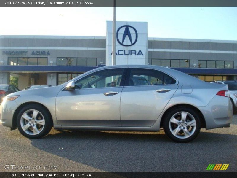 Palladium Metallic / Ebony 2010 Acura TSX Sedan