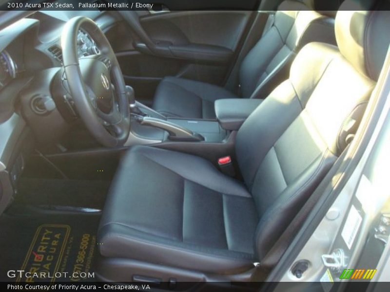 Palladium Metallic / Ebony 2010 Acura TSX Sedan