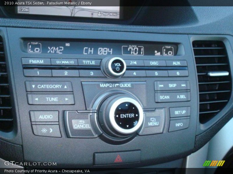 Palladium Metallic / Ebony 2010 Acura TSX Sedan