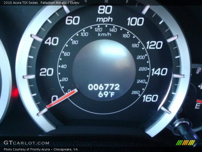 Palladium Metallic / Ebony 2010 Acura TSX Sedan