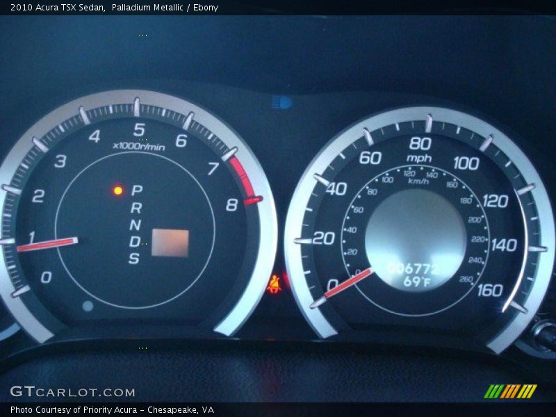 Palladium Metallic / Ebony 2010 Acura TSX Sedan