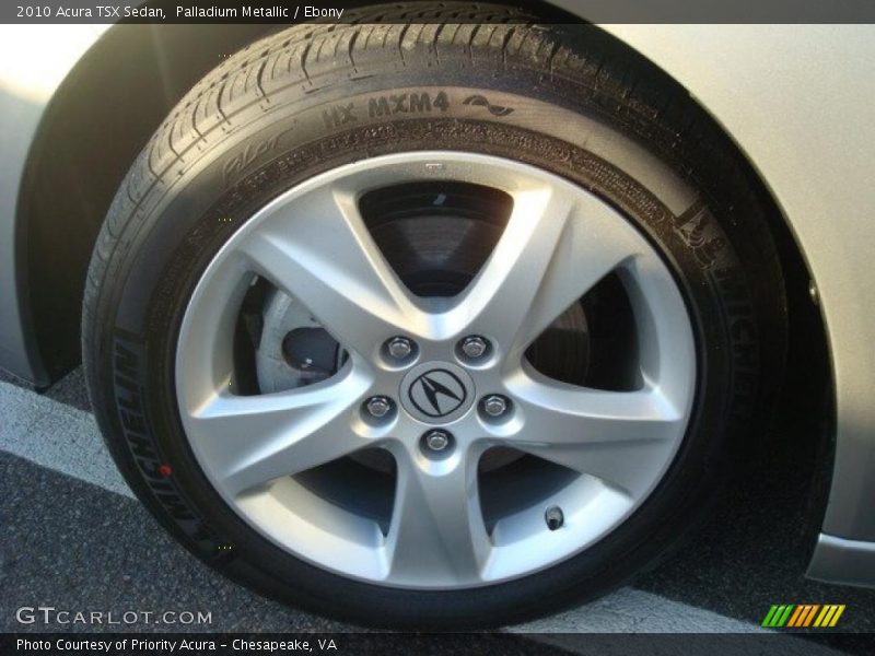 Palladium Metallic / Ebony 2010 Acura TSX Sedan