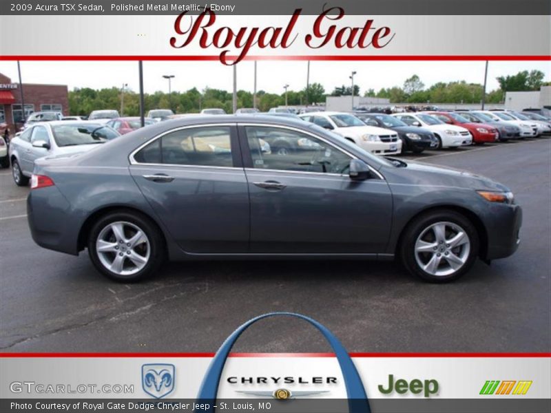 Polished Metal Metallic / Ebony 2009 Acura TSX Sedan