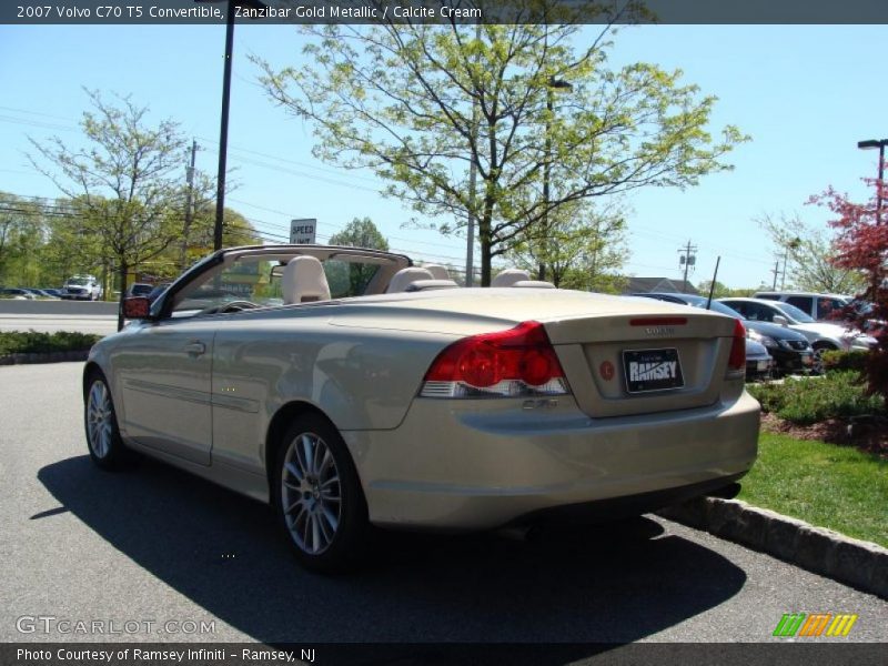 Zanzibar Gold Metallic / Calcite Cream 2007 Volvo C70 T5 Convertible