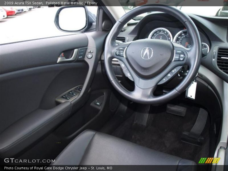 Polished Metal Metallic / Ebony 2009 Acura TSX Sedan