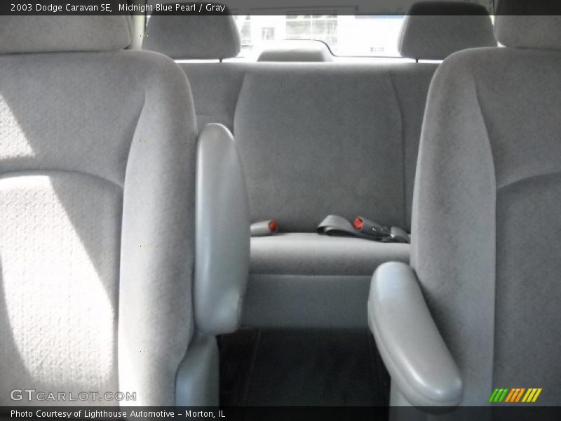 Midnight Blue Pearl / Gray 2003 Dodge Caravan SE