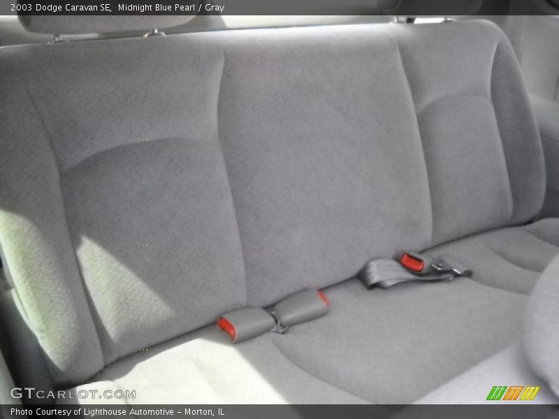 Midnight Blue Pearl / Gray 2003 Dodge Caravan SE