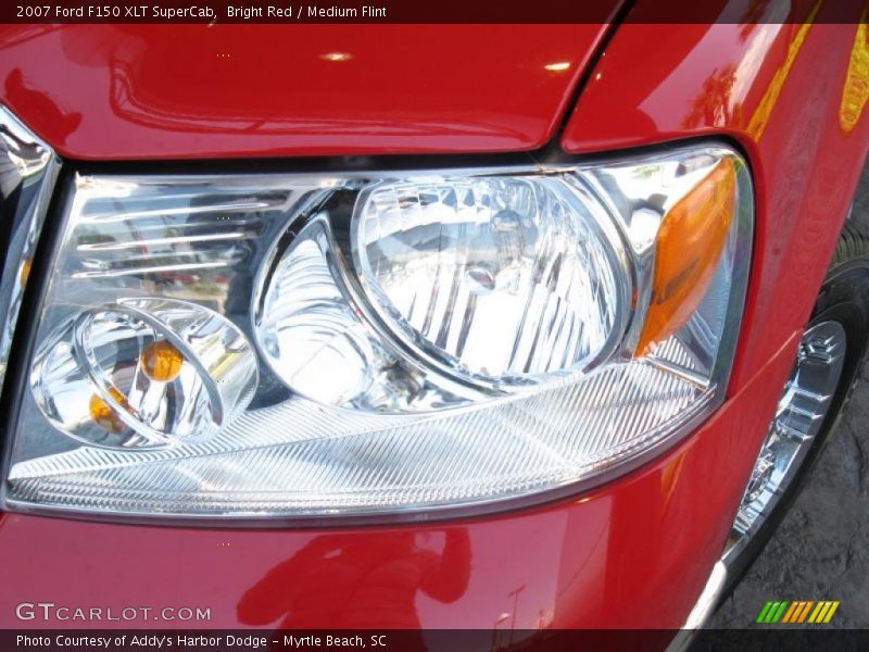 Bright Red / Medium Flint 2007 Ford F150 XLT SuperCab