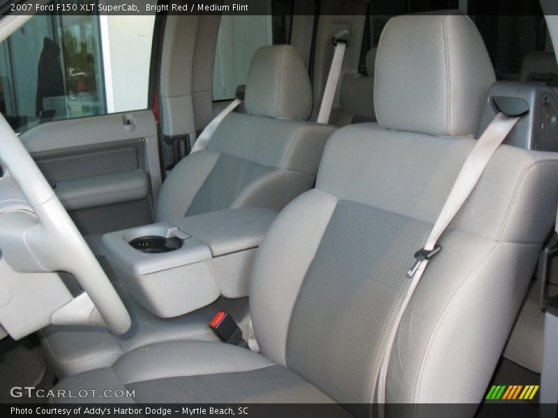 Bright Red / Medium Flint 2007 Ford F150 XLT SuperCab