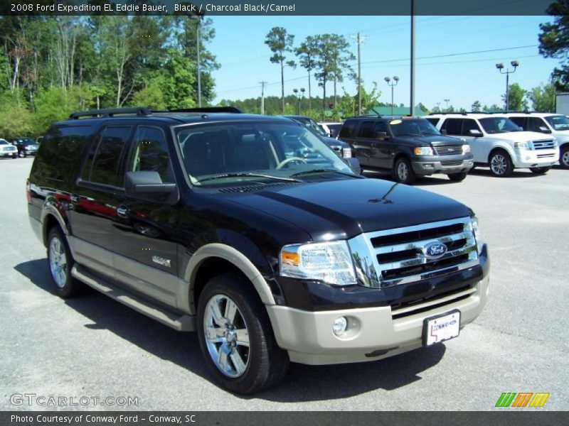 Black / Charcoal Black/Camel 2008 Ford Expedition EL Eddie Bauer