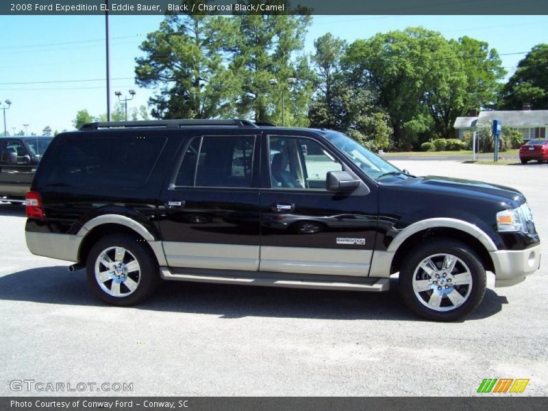 Black / Charcoal Black/Camel 2008 Ford Expedition EL Eddie Bauer