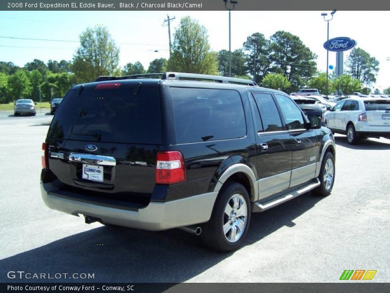 Black / Charcoal Black/Camel 2008 Ford Expedition EL Eddie Bauer